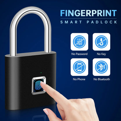 Keyless Smart USB Charging Fingerprint Lock - Cozy Living