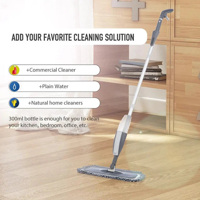 Magic Spray Mop with Reusable Microfiber Pads (360 Degree) - Cozy Living