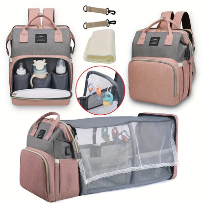 Ease-on-the-Go Baby Bag with Crib Combo - Cozy Living