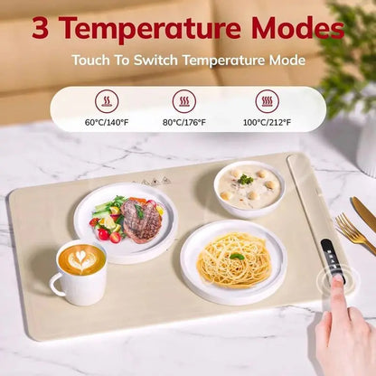 Electric Warming Tray with Adjustable Temperature - Cozy Living