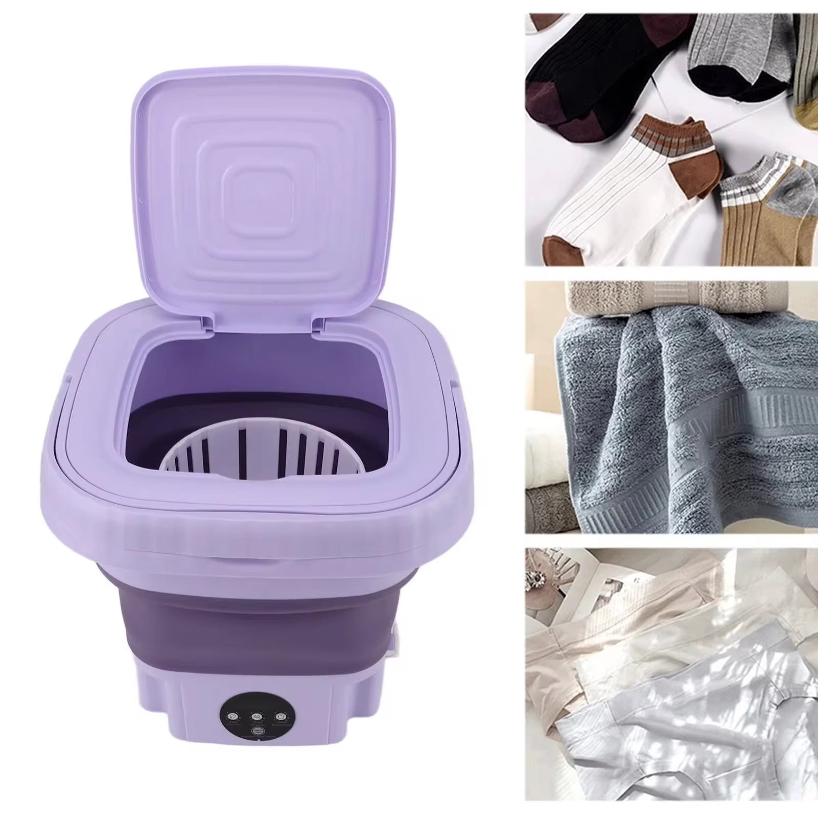 Mini Portable Folding Washing Machine - Cozy Living