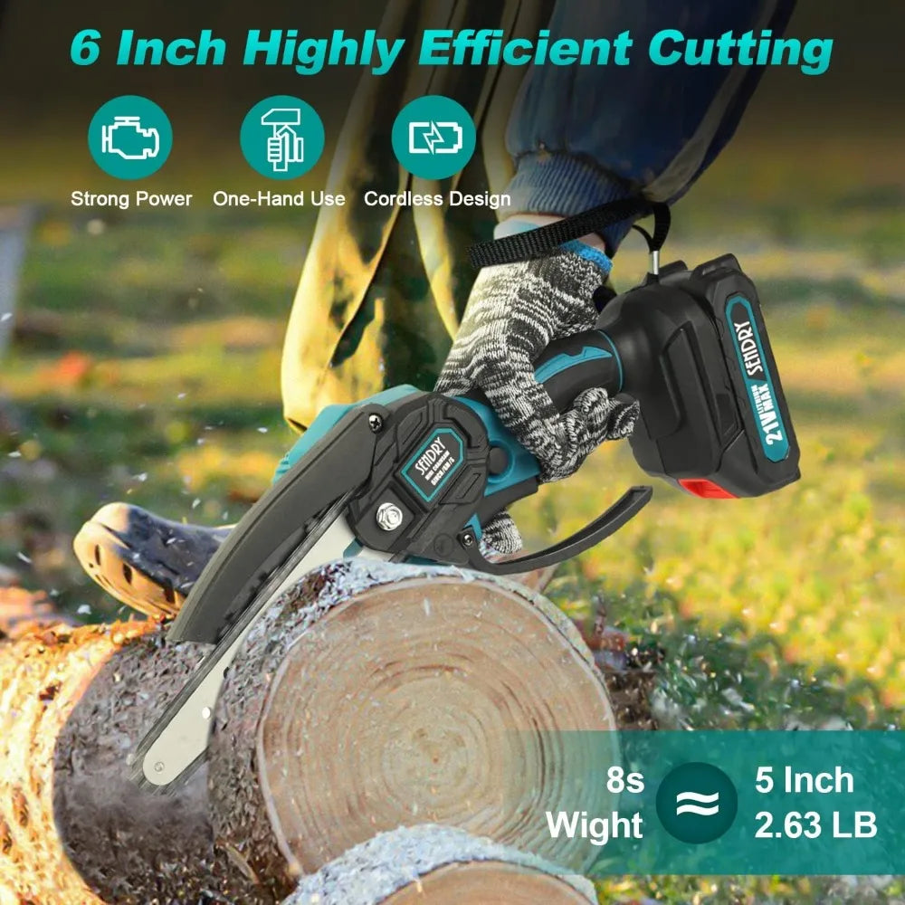 6-Inch Mini Chainsaw - Cozy Living