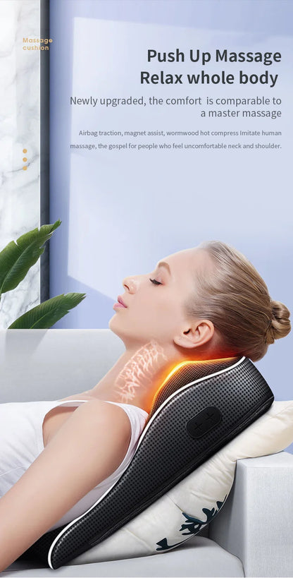 Electric Shiatsu Head Neck Cervical Ttraction Body Massager - Cozy Living