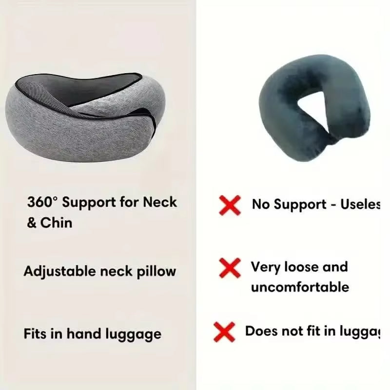 U-shaped Memory Foam Neck Pillow - Cozy Living