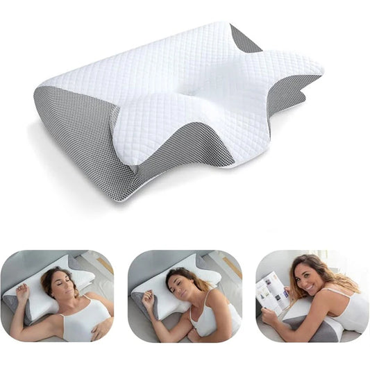 Slow Rebound Memory Foam Cervical Support Pillow - Cozy Living